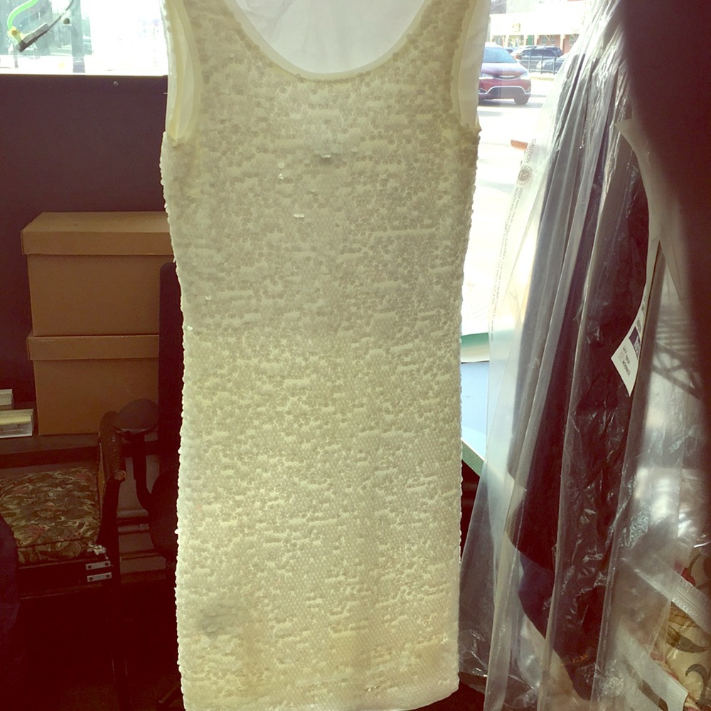 Sequence white dress